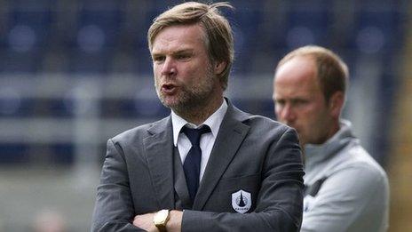 Falkirk manager Steven Pressley