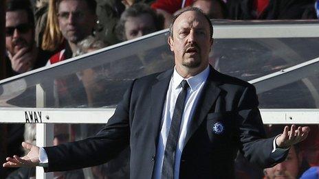 Chelsea manager Rafael Benitez