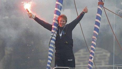 Francois Gabart wins the Vendee Globe