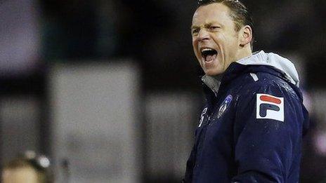 Oldham manager Paul Dickov