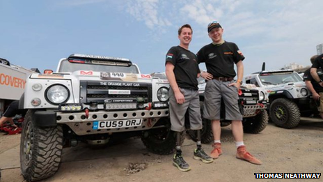 Cpl Thomas Neathway on the Dakar Rally 2013