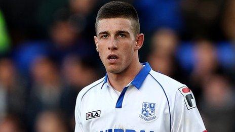 Tranmere Rovers striker Cole Stockton