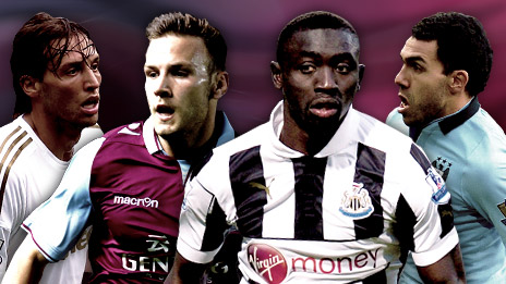 Michu, Andreas Weimann, Papiss Cisse, Carlos Tevez