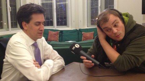 Ed Miliband and Dave Howard