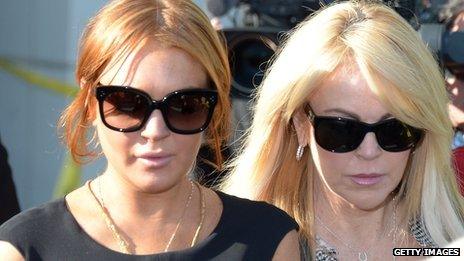 Lindsay Lohan and mum Dina