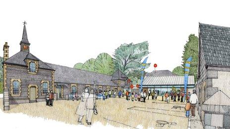 Artist's impressions for the stables