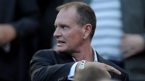 Former England footballer Paul Gascoigne