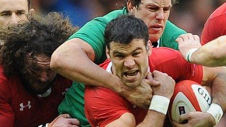 Mike Phillips takes on Ireland