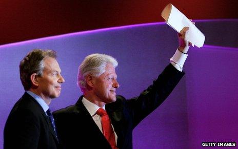 Tony Blair and Bill Clinton