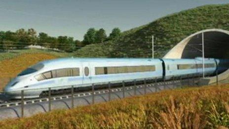 HS2 image of proposed train