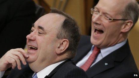 Alex Salmond and John Swinney