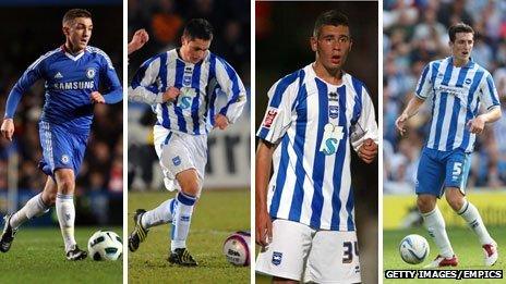 Anton Rodgers, George Barker, Steve Cook and Lewis Dunk