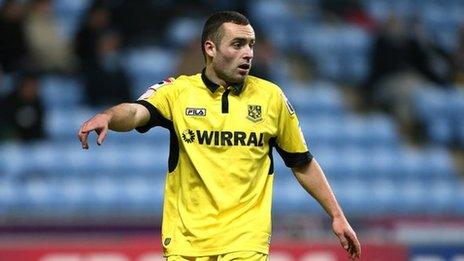 Tranmere Rovers full-back Danny Holmes