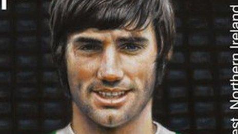 George Best features on a set of Royal Mail stamps released on Frida