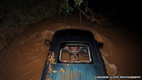 Vehicle where the man died in Chew Stoke