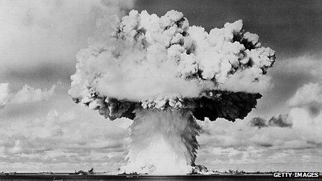 Atomic bomb blast