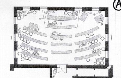 Plan of the Zug council chamber