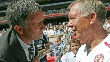 Jose Mourinho and Sir Alex Ferguson