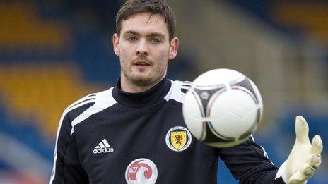 Scotland goalkeeper Craig Gordon