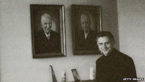 Fr Joseph Ratzinger pictured in 1959