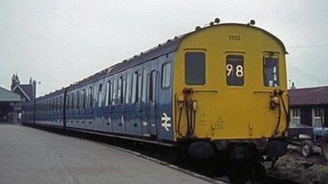 Train at Wareham station