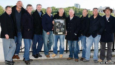 Fisherman's Friends with the gold disc