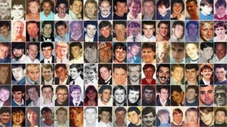 The 96 victims of the Hillsborough disaster