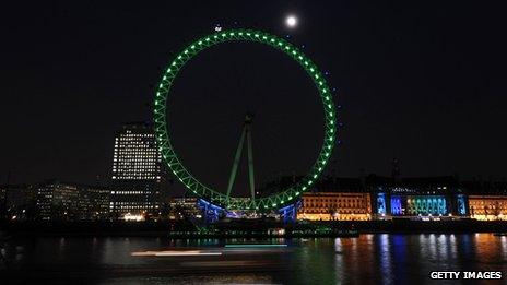 Green London Eye