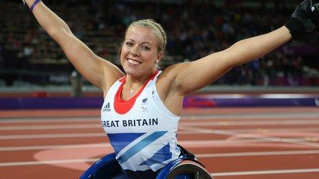 Double Paralympic gold medallist Hannah Cockroft