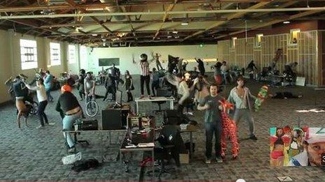 Maker Studios version of Harlem Shake