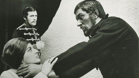 Michael Gambon in Othello, 1968, at Birmingham Repertory Theatre