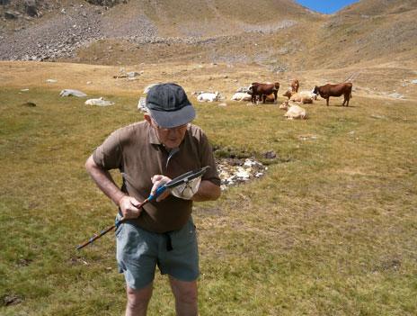 Michel Brulin, 63, in Mercantour park