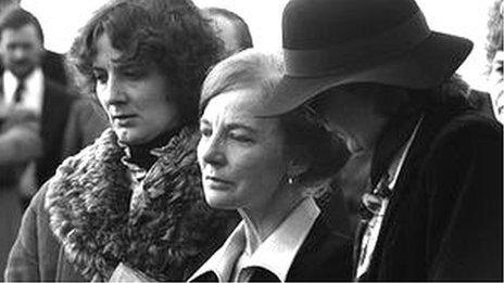 The funeral of Thomas Niedermayer in 1980