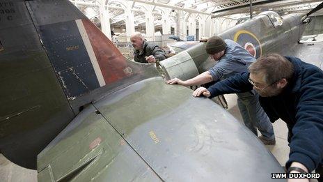 Mark 1A Spitfire at Duxford