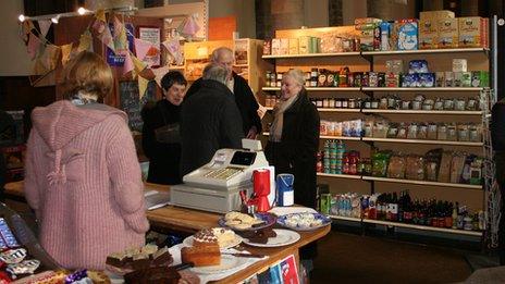 Chalford Community Stores trades out of the local parish church