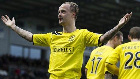 Hibernian striker Leigh Griffiths