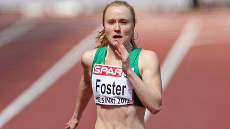 Amy Foster in action at last year's European Outdoor Championships