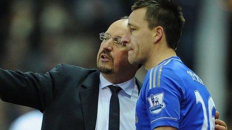 Rafael Benitez and John Terry