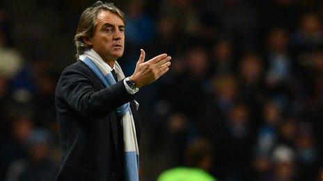 Manchester City manager Roberto Mancini