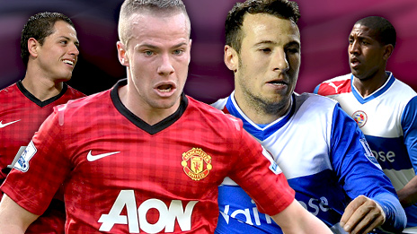 Javier Hernandez, Tom Cleverley, Adam Le Fondre, Mikele Leigertwood