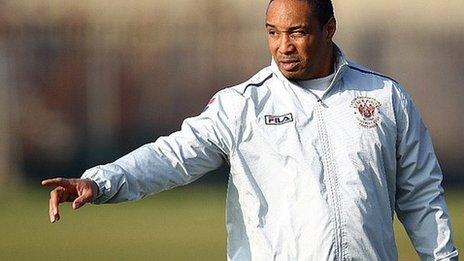 Blackpool manager Paul Ince