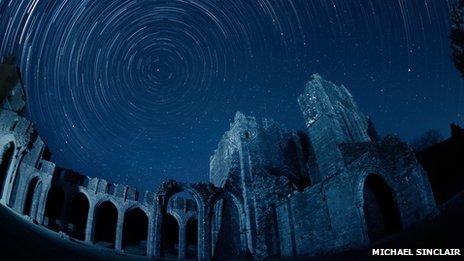 Sky above Llanthony Priory