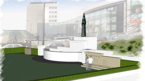 Artist's impression of the new memorial