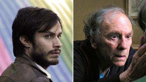 Gael Garcia Benal and Jean-Louis Trintignant