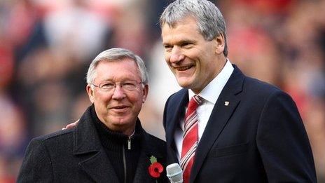 David Gill with Sir Alex Ferguson