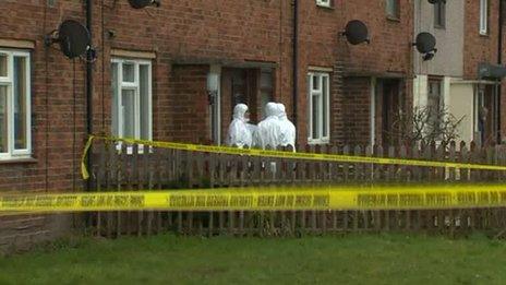 Police in Bryn Hafod, Wrexham
