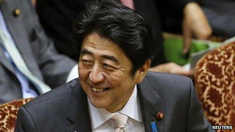 File photo: Japanese Prime Minister Shinzo Abe