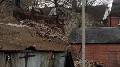 Ludlow wall collapse