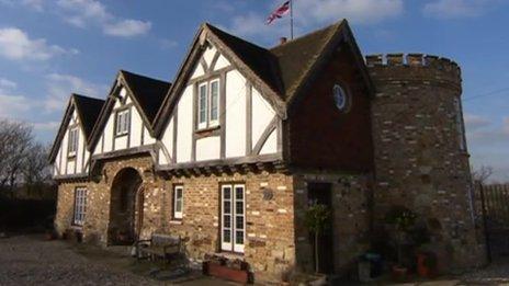 The property built by Robert Fidler at his farm in Salfords, near Redhill