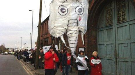 Some of the protesters